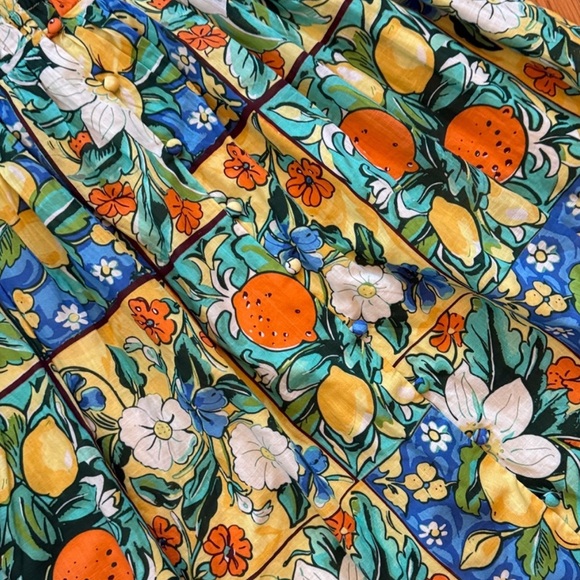 New Amthropologie Peregrine Flutter Sleeve Maxi Dress Size M - Picture 6 of 8